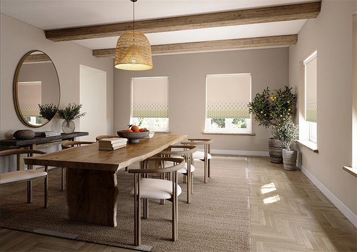 Petal & Block Paisley Mist, Neem - Twist & Fit Roller Blind - Image 7